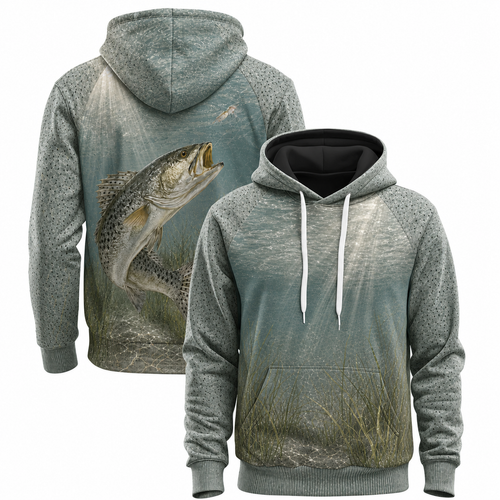 Speckled Sea Trout Snook 3D Fishing Hoodie – Coastal Gift