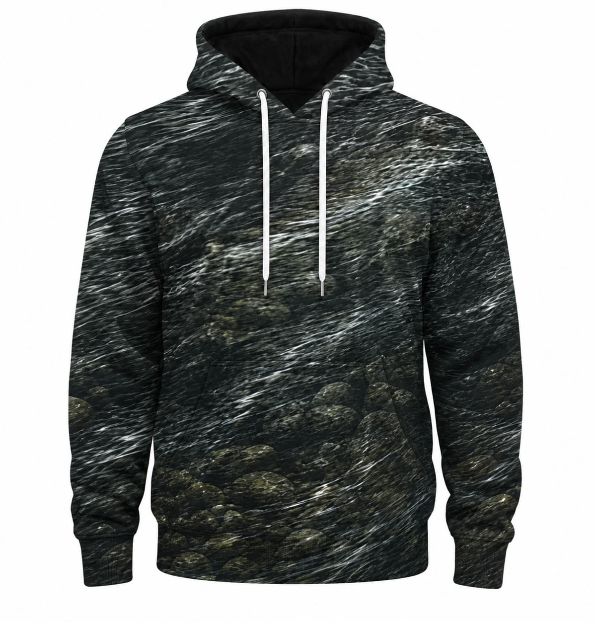 Brook Trout Splash 3D Fishing Hoodie – Dark River Angler