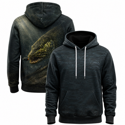 Northern Pike 3D Fishing Hoodie – Dark Water Angler Gift
