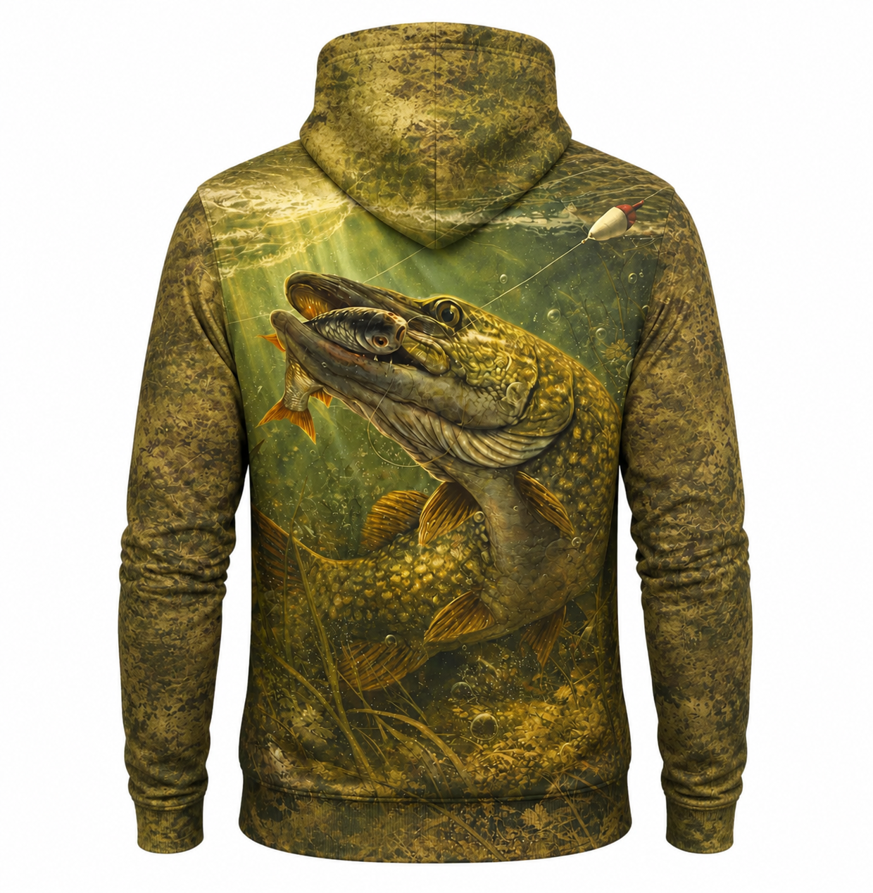 Northern Pike 3D Fishing Hoodie – Swamp Baitfish Gift