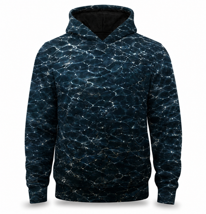 Muskie 3D Fishing Hoodie – Navy Water Strike Angler Gift