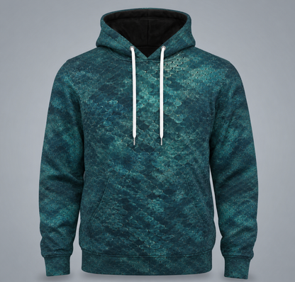 Northern Pike 3D Fishing Hoodie – Teal Scales Angler Gift