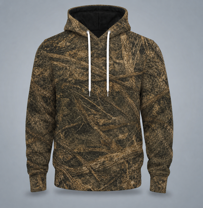 Catfish 3D Fishing Hoodie – Woodland Camo Angler Gift