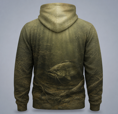 Catfish 3D Fishing Hoodie – Golden Underwater Angler Gift (Copy)
