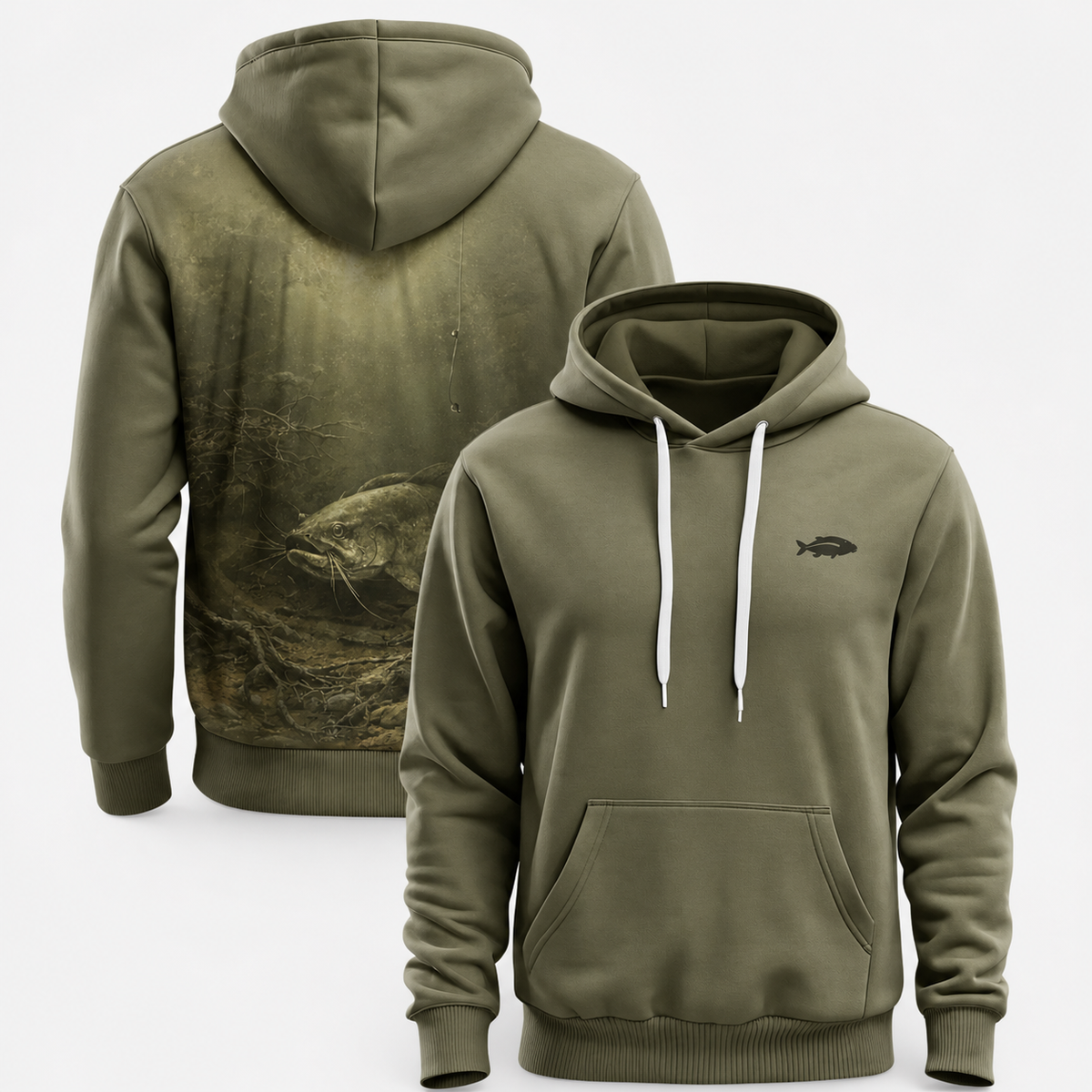 Catfish 3D Fishing Hoodie – Golden Underwater Angler Gift (Copy)