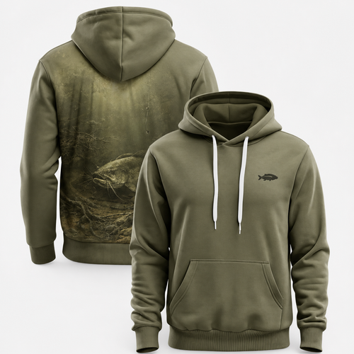 Catfish 3D Fishing Hoodie – Golden Underwater Angler Gift (Copy)