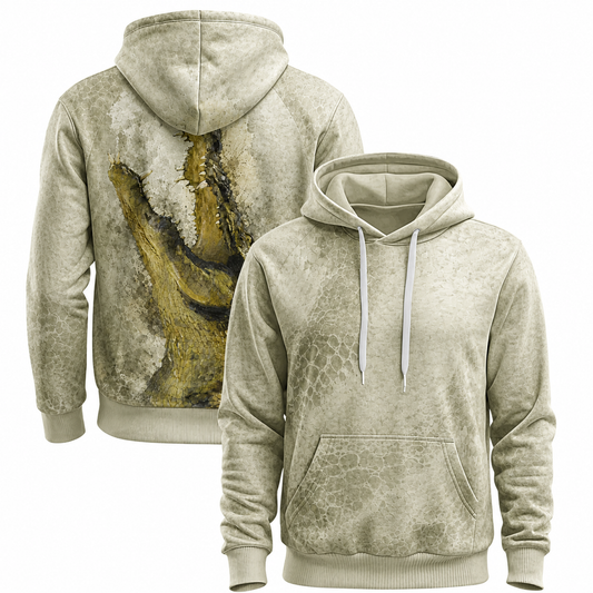 Alligator 3D Hoodie – Ivory Swamp Hunting Gift for Men