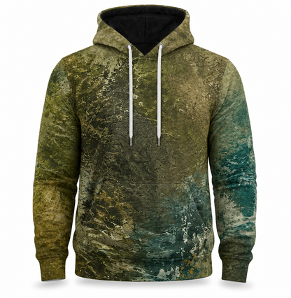 Crocodile 3D Hoodie – Teal Olive Swamp Hunting Gift for Men