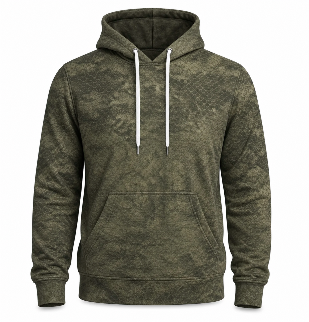 Largemouth Bass 3D Fishing Hoodie – Olive Baitfish Gift