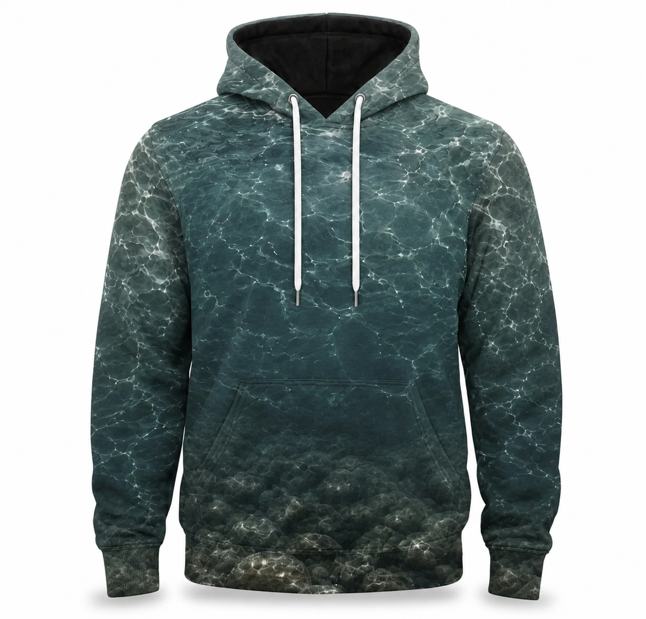 Striped Bass Teal Water Fly 3D All Over Print Fishing Hoodie