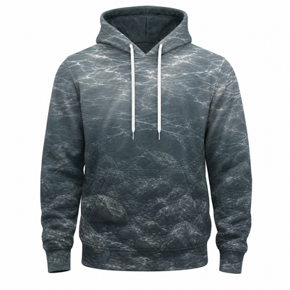 Walleye 3D Fishing Hoodie – Gray Rock Duo Angler Gift for Men