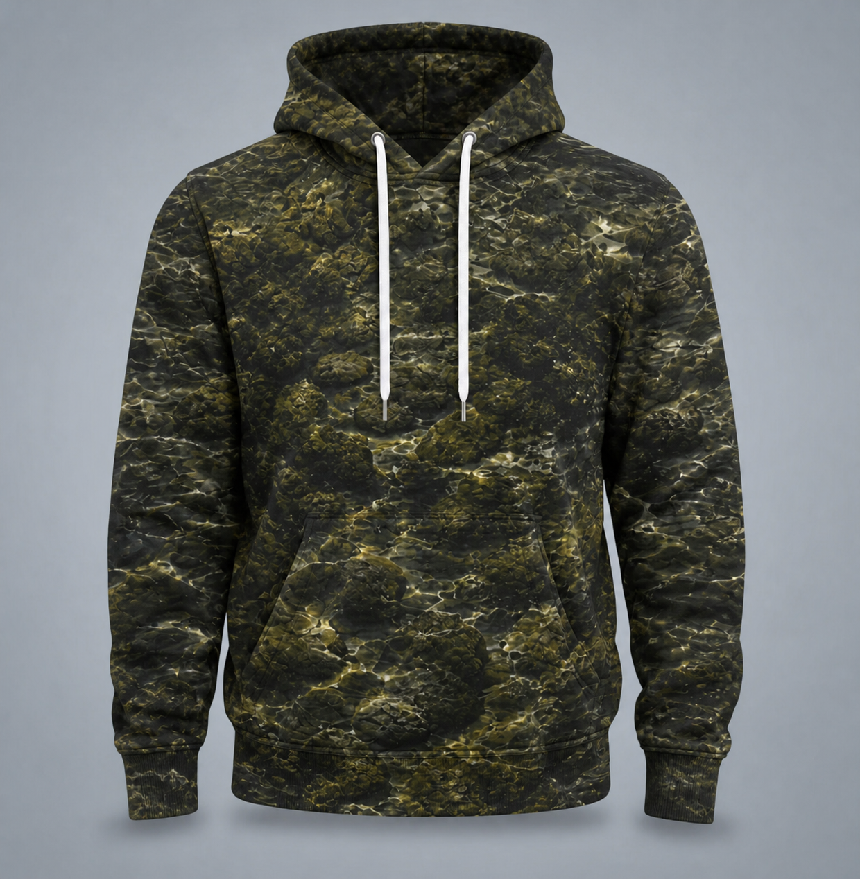Walleye 3D Fishing Hoodie – Dark Rock Angler Gift for Men