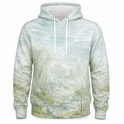 Walleye 3D Fishing Hoodie – Pale Aqua Lure Angler Gift