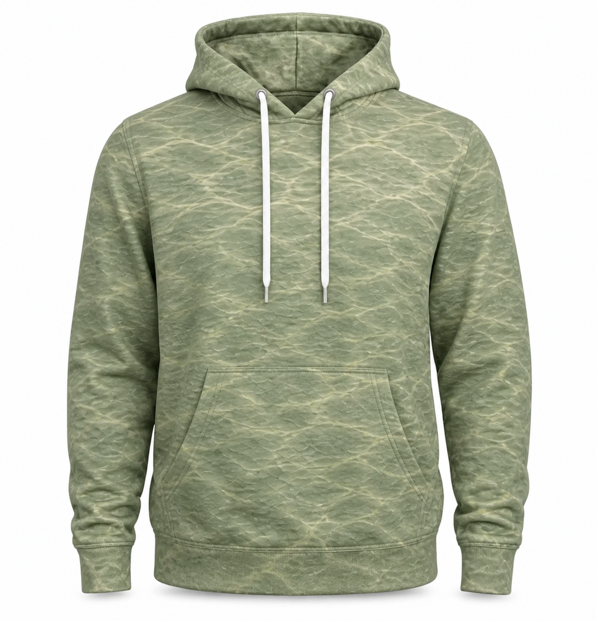 Yellow Perch 3D Fishing Hoodie – Sage Green Worm Angler Gift