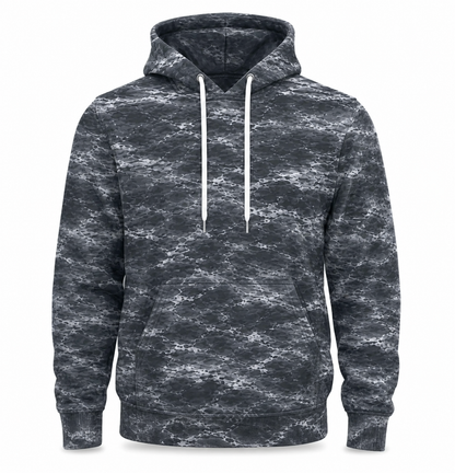 Salmon 3D Fishing Hoodie – Storm Gray Angler Gift for Men