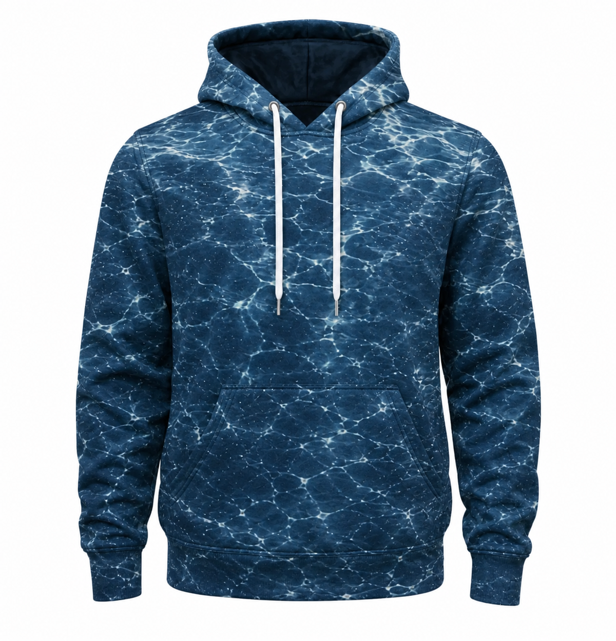 Salmon 3D Fishing Hoodie – Deep Blue Ocean Angler Gift