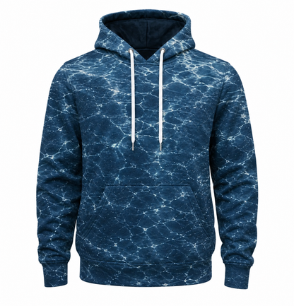Salmon 3D Fishing Hoodie – Deep Blue Ocean Angler Gift