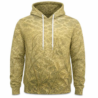 Golden Bluegill Weed Bed 3D All Over Print Fishing Hoodie