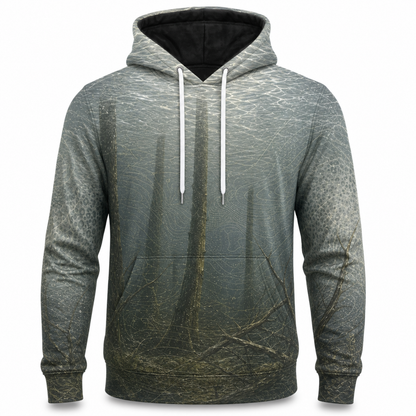 Gray Timber Crappie Jig 3D All Over Print Fishing Hoodie