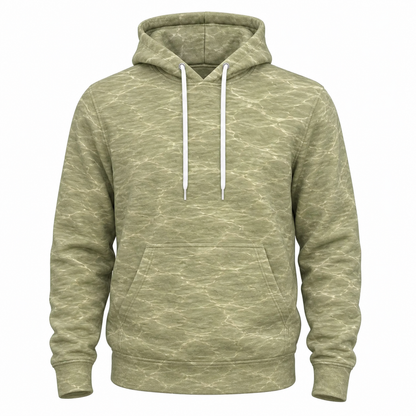 Largemouth Bass Khaki Camo 3D All Over Print Fishing Hoodie