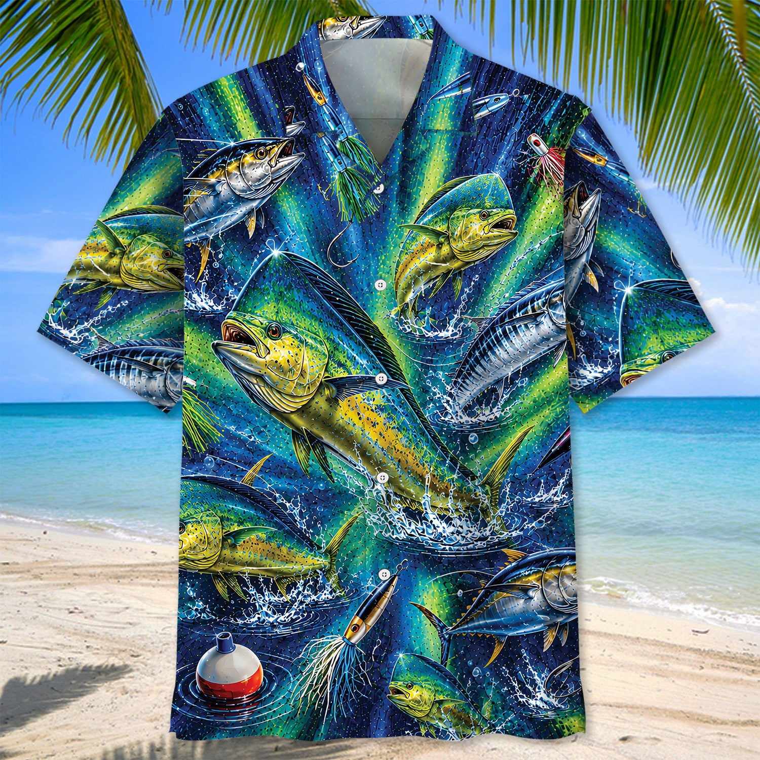 Mahi Mahi Tuna Fishing Deep Sea Hawaiian Shirt