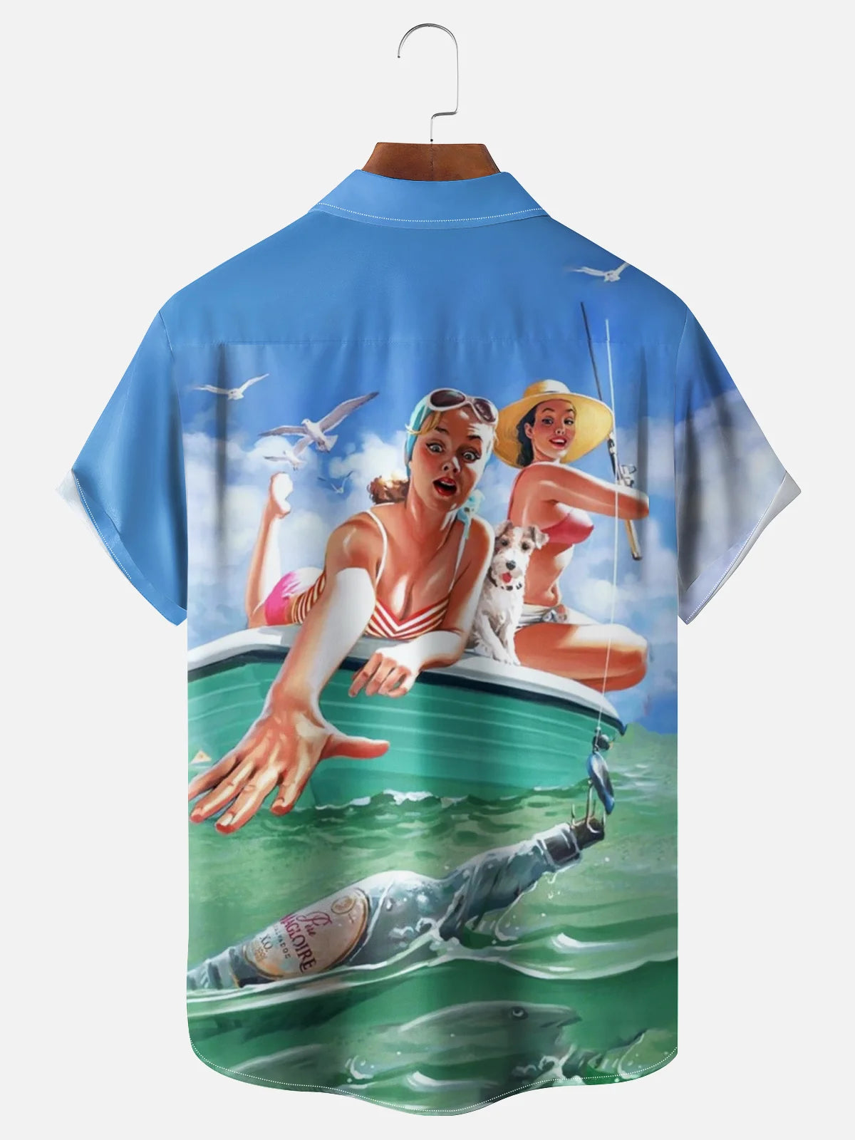 Retro Pin Up Girls Boat Ocean Summer Hawaii Shirt
