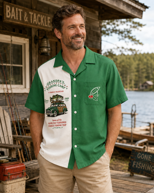 Grandpa's Fishing Camp Family Tradition Since 1989 Shirt