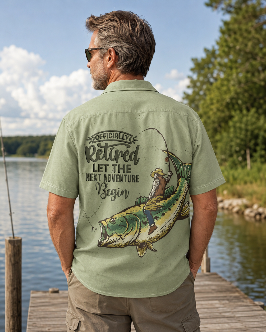 Officially Retired Next Adventure Men's Fishing Shirt