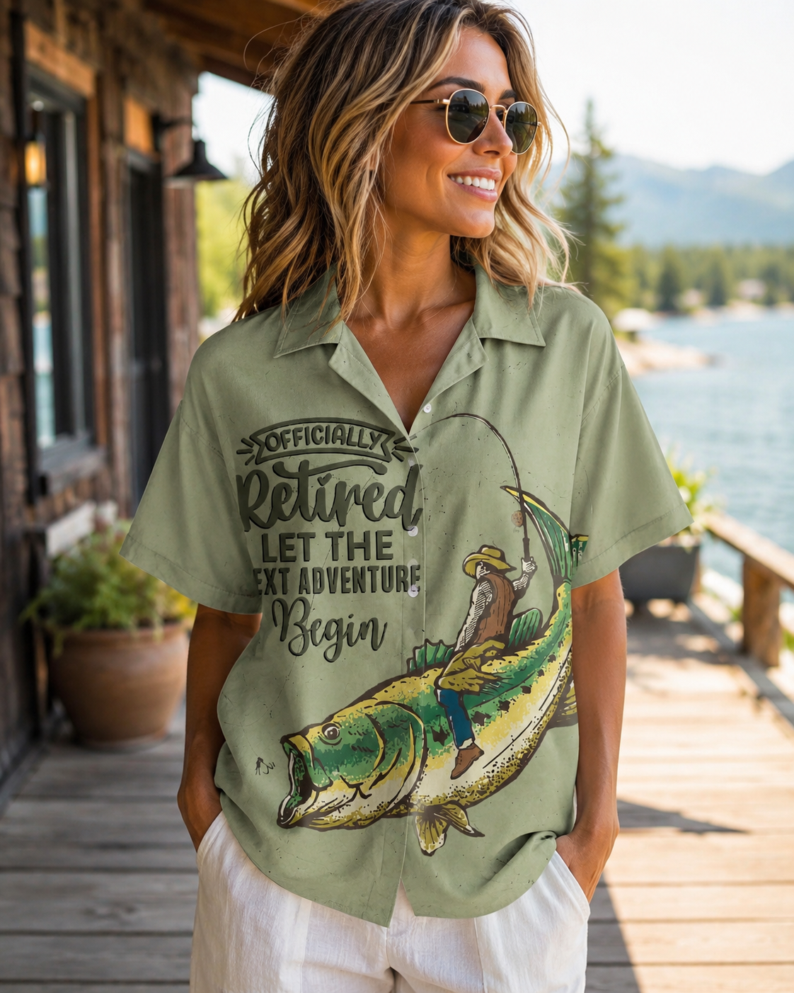 Officially Retired Next Adventure Men's Fishing Shirt
