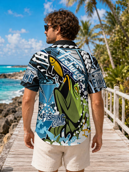 Men's Fishing Club Sport Graphic Shirt | Short Sleeve Shirt
