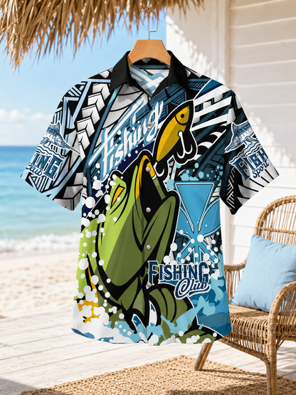 Men's Fishing Club Sport Graphic Shirt | Short Sleeve Shirt