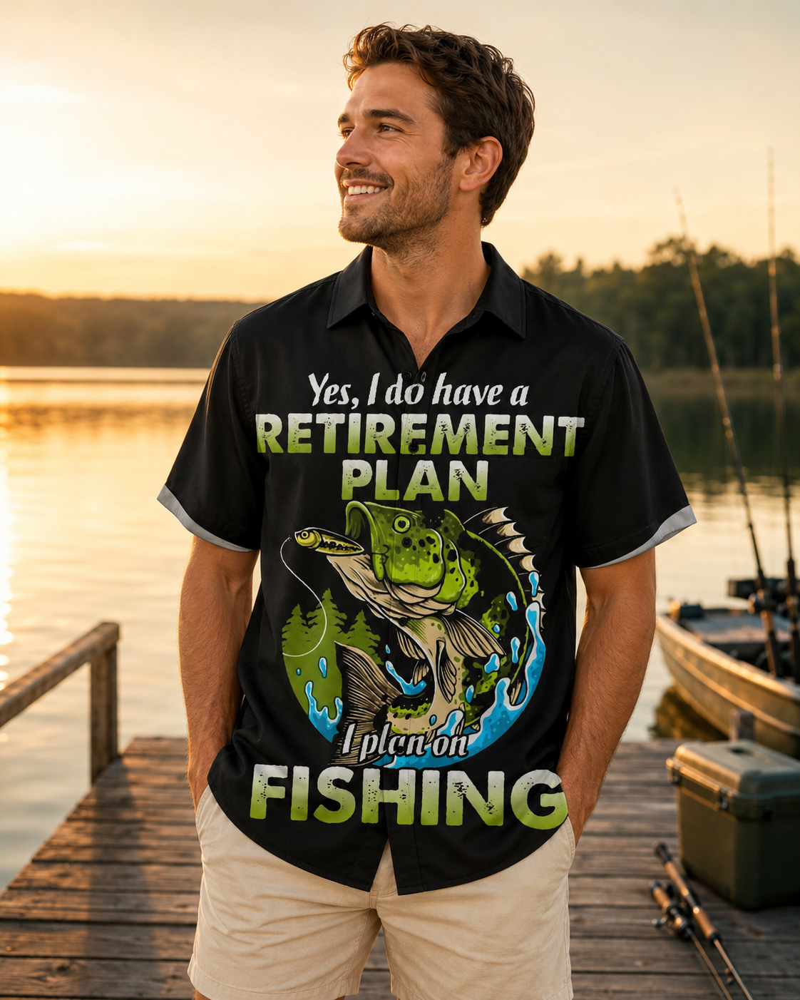 Yes I Have A Retirement Plan I Plan On Fishing Shirt