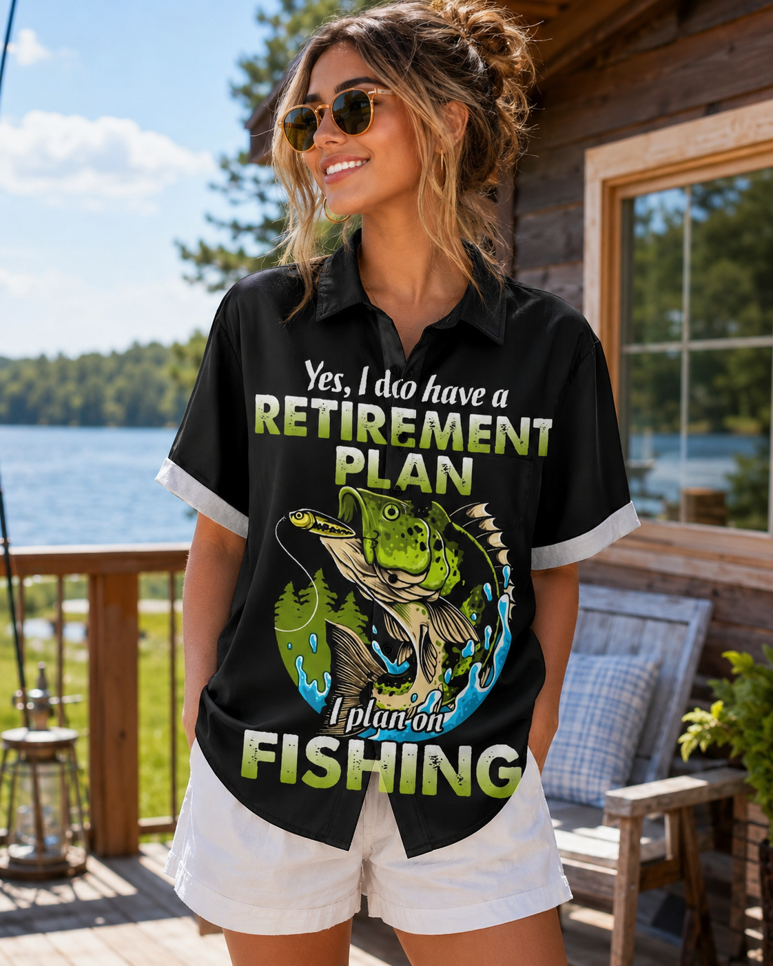 Yes I Have A Retirement Plan I Plan On Fishing Shirt
