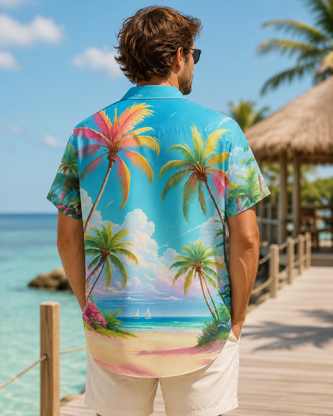 Silver Shores Go Fishing Retirement Men's Hawaiian Shirt